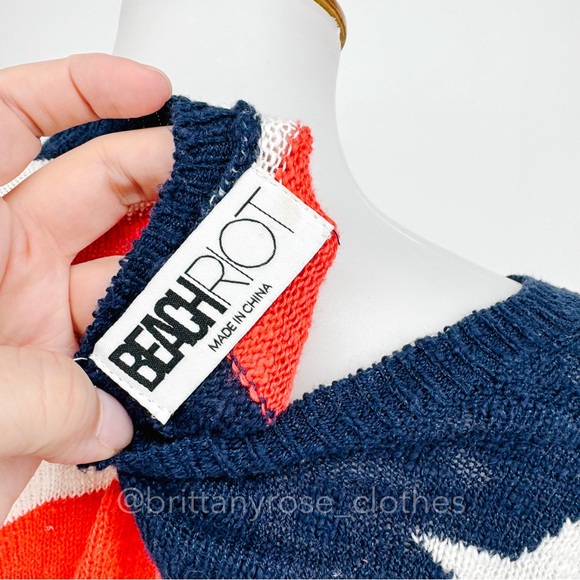 BEACH RIOT Star Spangled Beach Sweater and Balboa Shorts Set - Picture 5 of 7